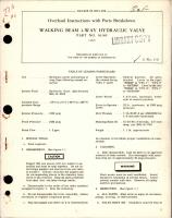 Overhaul Instructions with Parts for 4-Way Walking Beam Hydraulic Valve - Part 50389 