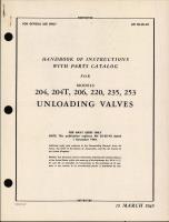Handbook of Instructions with Parts Catalog for Unloading Valves