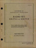 Maintenance Instructions for Radio Set SCR-578-A or SCR-578-B