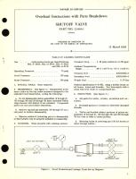 Overhaul Instructions with Parts Breakdown for Shutoff Valve Part No. 12-856-1 