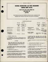 Overhaul Instructions with Parts Breakdown for Parking Brake Valves 