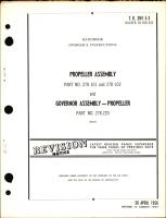 Overhaul Instructions for Propeller Assembly Part Nos. 278-101 & 278-102 and Propeller Governor Assembly Part 278-220