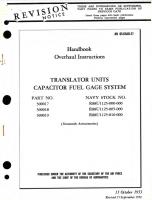 Handbook Overhaul Instructions for Translator Units Capacitor Fuel Gage System, Part No. 300017, 300018, 300019