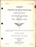 Operation and Service Instructions with Parts Catalog for .30 & .50 Caliber Gun Mount Adapters