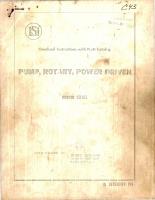 Overhaul Instructions with Parts Catalog for Power Driven Rotary Pump - RG9080 Series