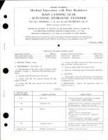 Overhaul Instructions with Parts Breakdown for Main Landing Gear Actuating Hydraulic Cylinder 