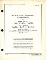 Pilot's Flight Operating Instructions for C-47, C-47A, C-47B, R4D-1, R4D-5, and R4D-6