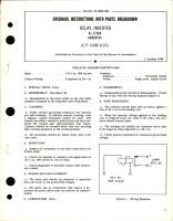 Overhaul Instructions for Inverter - Model 4606C