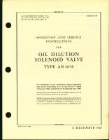 Operation and Service Instructions for Oil Dilution Solenoid Valve Type AN4078