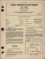 Overhaul Instructions w Parts Breakdown for Axial Blower - Part C-19A-507 