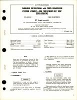 Overhaul Instructions with Parts for Door Actuating Gun Compartment Inlet Vent Cylinder Assembly - CV15-401503-1