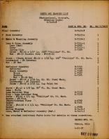 Parts and Drawing List for Navigational Rotating Light - G7410-8 