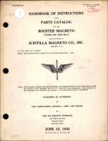 Instructions with Parts Catalog for Types DS & DS-1 Booster Magnetos