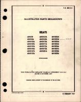 Illustrated Parts Breakdown for Relays - 6041H Series