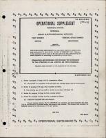 Operational Supplement to Overhaul Manual for Linear Electro Mechanical Actuator - Part 880T100 