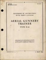 Handbook of Instructions with Parts Catalog for Aerial Gunnery trainer Type E-10