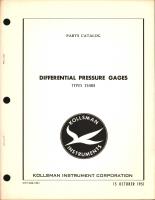 Parts Catalog for Kollsman Differential Pressure Gages 254BK