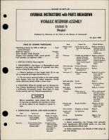 Overhaul Instructions with Parts Breakdown for Hydraulic Reservoir Assembly - 5268268-18