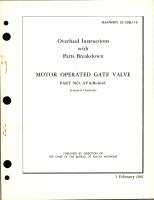 Overhaul Instructions with Parts Breakdown for Motor Operated Gate Valve - Part AV16B1464C 