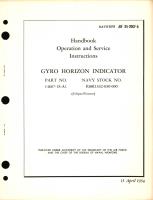 Operation and Service Instructions for Gyro Horizon Indicator Part No. 14607-1S-A1 