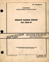 Maintenance Instructions for Remote Tuning Group AN/ARA-19