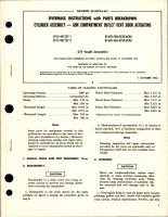 Overhaul Instructions with Parts for Gun Compartment Outlet Vent Door Actuating Cylinder Assembly - CV15-401227-1, CV15-401227-2