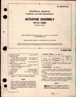 Overhaul with Parts Breakdown for Actuator Assembly - Part WA8003