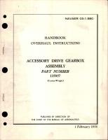 Overhaul Instructions for Accessory Drive Gearbox Assembly - Part 135897 