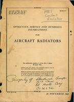 Operation, Service and Overhaul Instructions for Aircraft Radiators