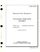 Illustrated Parts Breakdown for Totalizer Indicator Assembly, Part No. 393065-01858 