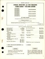 Overhaul Instructions with Parts for Speed Brake Actuating Cylinder Assembly