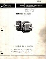 Service Manual for Gear Pump - 24100 Series 