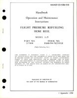 Operation and Maintenance Instructions for Flight Pressure Refueling Hose Reel - Model A-29 - Part 217000