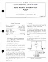 Overhaul Instructions with Parts Breakdown for Motor Actuated Butterfly Valve Part No. 110345