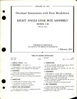 Overhaul Instructions with Parts Breakdown for Right Angle Gear Box Assembly - Model L-90 