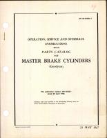 Instructions with Parts Catalog for Master Brake Cylinders