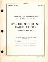 Handbook of Instructions with Parts Catalog for Hydro-Metering Carburetor Model 58CPB-4