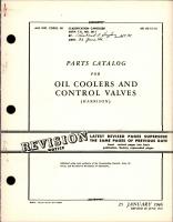 Parts Catalog for Oil Coolers & Control Valves 