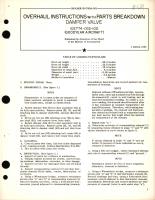 Overhaul Instructions with Parts Breakdown for Damper Valve 10Z774-032-100 