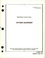 Maintenance Instructions for Oxygen Equipment