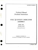 Overhaul Instructions for Fuel Quantity Indicator Assembly, Part No. 393000-22246 