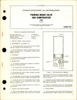 Overhaul Instructions with Parts Breakdown for Parking Brake Valve and Compensator - 411893