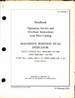 Operation, Service, & Overhaul Inst w/ Parts Catalog for Magnesyn Position Indicator