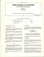 Overhaul Instructions with Parts Breakdown for Rotor Pitch Control Jack - 36801-10