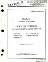 Overhaul Instructions for Indicator Assemblies Capacitor Fuel Gage System, Part No. 383004 