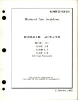 Illustrated Parts Breakdown for Hydraulic Actuator - Models 6209C, 6209D, 6209E 