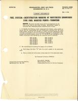 Identification Marking of Winterized Submerged Type Fuel Booster Pumps