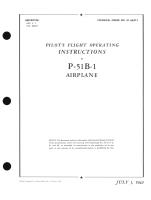 Pilot's Flight Operating Instructions P-51B-1 Airplane