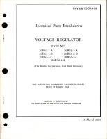 Illustrated Parts Breakdown for Voltage Regulator - Types 20B63-1-A. 20B63-1-B, 20B63-1-C, 20B63-2-A, 20B63-2-B, 20B63-2-C, 20B72-1-A 