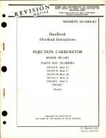Overhaul Instructions for Injection Carburetor - Model PR-58E5